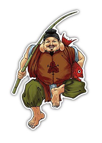 Amazon.co.jp: Sticker Shop Haru イラストステッカー 七福神 【恵比須 