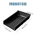 Rain Gutter Downspout Splash Block Extensions Aluminium Alloy for Water Drainage Gutter Splash Guards, Fixable Down spout Drain Trays Downspout Diverter Attachment,2Pcs Black (7.8 x 4.3 x 1.6 inch)