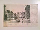  Bremen. Markt mit Withadibrunnen. Schütting und Roland. Bahnpost Zug 5. AK.