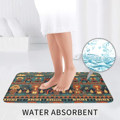 Tapis de salle de bain Égypte antique pour créer une ambiance spa à la maison