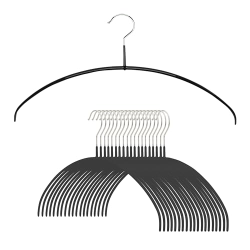 Narrow Petite Hangers Black Set of 20