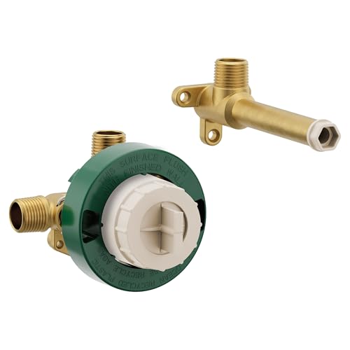 Single Handle Wall Mount Tub Filler High Flow Tub Faucet Rough-In Valve with CC/ICS Connections, WMV130CIS