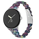 Chofit Compatible with Google Pixel Bands Women Grils, Stylish Resin Watch Bracelet Replacement Band