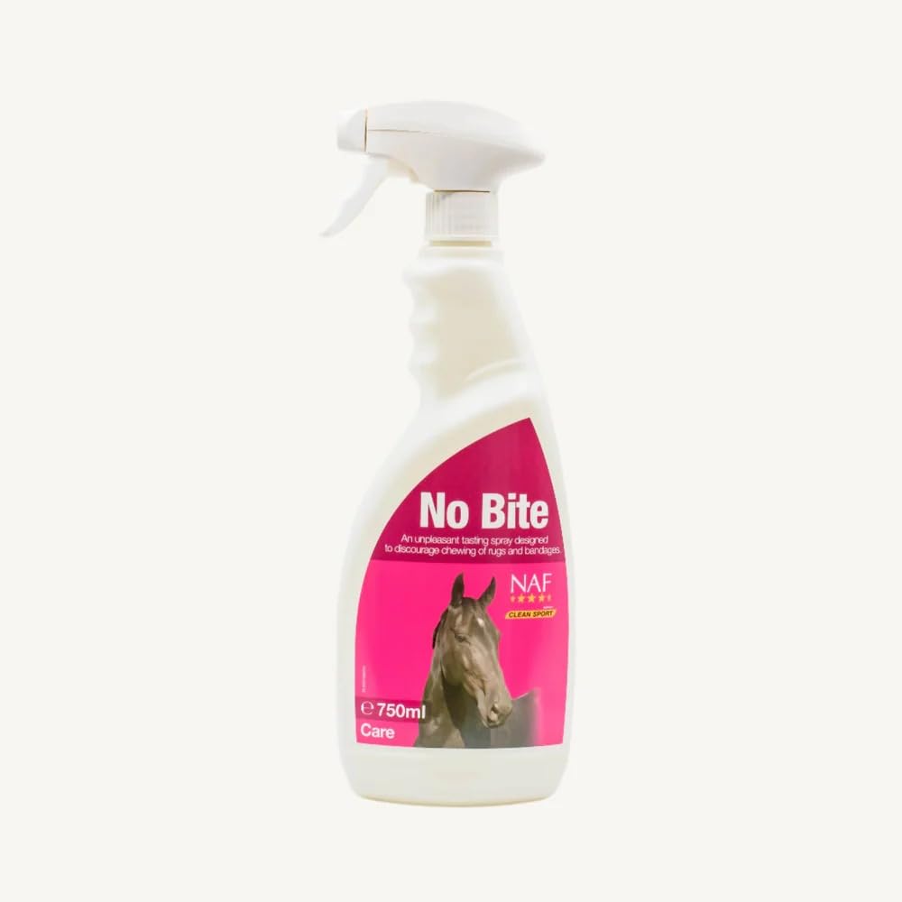 Horse Masters NAF No Bite Horse Spray 750ml – Bitter Anti-Chew Spray for Horses | Rug & Bandage Protection | Safe Deterrent Formula
