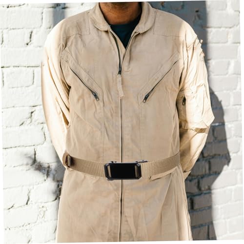 Mikikit Mens Adjustable Breathable Ratchet Belt with Automatic Buckle for Casual Wear and Outdoor Sports for Young Students and Camping Activities4