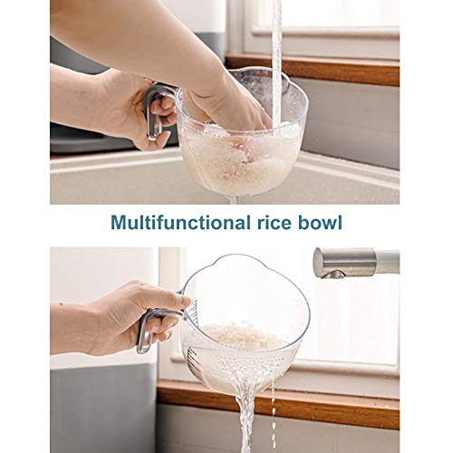 WWahuayuan 12KG Automatic Rice Storage Tank Airtight Food Storage Container Rice Bucket Rice Storage Box Food Grain Storage Container Household Rice Bucket with Lid and Measuring Cup (Blue) - Thumbnail 5