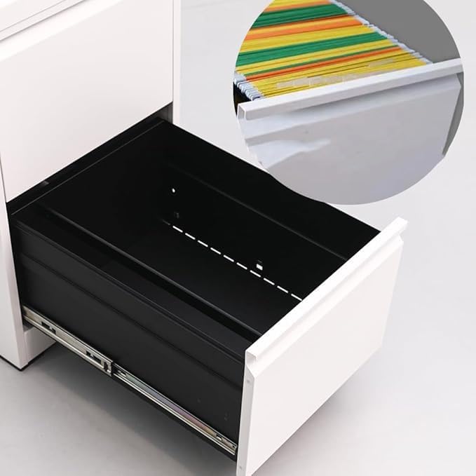 耐火ファイリングキャビネット 【シルバー】 オールロック錠+各段電子