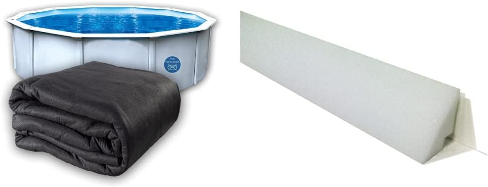Liner Life LL24R Liner Pad 24' Round and Blue Wave NL102-18 48 in. Peel and Stick Above Ground Pool Cove - 19 Pack