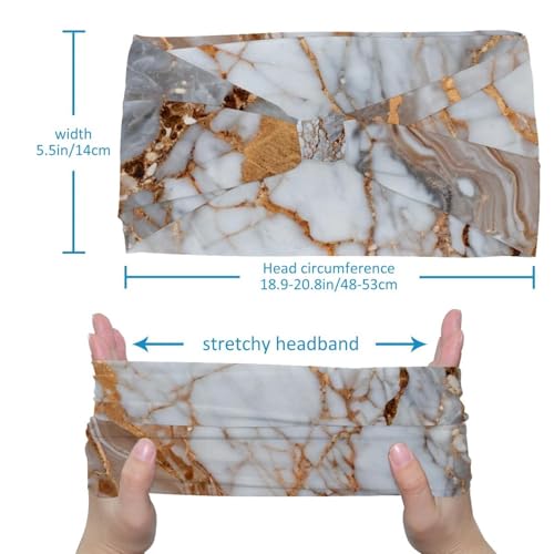 Bandeau noué tendance à motif marbré pour vos coiffures du quotidien
