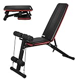 UKing Banco de pesas ajustable, banco de entrenamiento abdominal para ejercicios de gimnasia en casa.