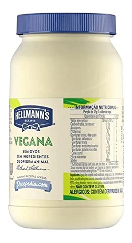 Kit 3 Maionese Vegana Certificada SVB Hellmanns 250g