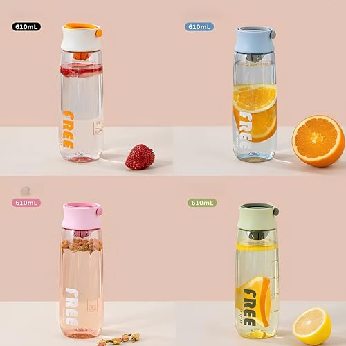 Image of THE VENTI SHOTAY COOL Unbreakable Water Bottle with Sipper BPA Free Tritian, Leak-Proof Water Bottle Ideal for Office, Sports, School, Gym (White -610ML)
