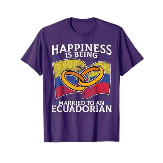 Ecuadorian Wedding Ecuador Marriage Married Flag T-Shirt