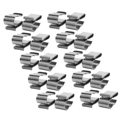 Toyvian 20pièces Clip Solaire Photovoltaïque Gestion Câbles Modules Clips Cadre Métallique Serre-câble Câblage Solaire Fil Panneau Serre-câbles Cadre Remorque