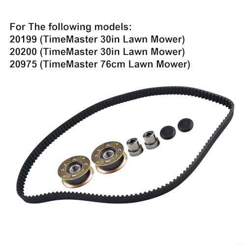 Hasaller Umlenkrollen-Riemen-Set für Toro 20199 21200 21199 30 Zoll TimeMaster 76 cm TurfMaster Walk Behind ersetzt 131-4529 125-2532 – Bild 4