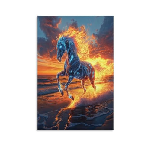 Pinturas murales de caballos de 50x75cm para renovar paredes aburridas y vacías