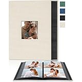 Remowith 4x6 Photo Album 200 Pockets, Fabric Cover Photo Book, Horizontal Slip-In Pockets, Acid-Free Pages...