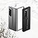 ioiFour for Sumsang Galaxy Z fold 5 Case, Blade Line Design, Camera Protection, Built-in Front Screen Tempered Protector, Slim Fit Exquisite Personality Cool (Black)