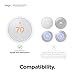 elago Wall Plate Cover Designed for Google Nest thermostat E Wall Plate (2017)(White) - ONLY Compatible with Nest Thermostat E, Hard ABS Material, Not compatible with 2020 models[US Patent Registered]
