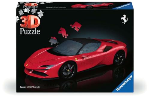 Ravensburger Ferrari SF90 Stradale 108 Piece 3D Jigsaw Puzzle for Adults and Kids - 11576 - Great Gift for Any Birthday, Holiday, or Special Occasion