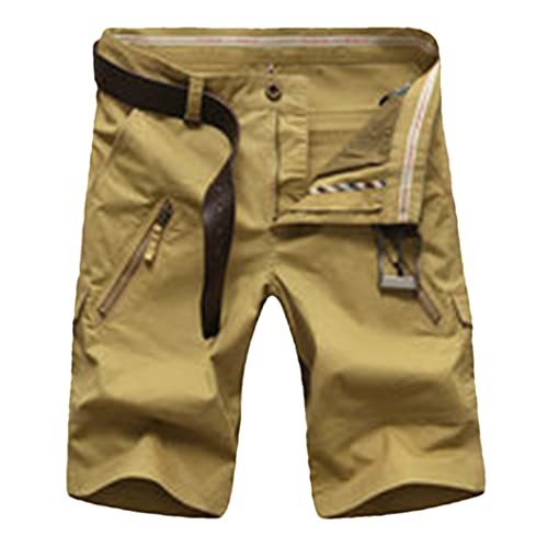 Short cargo droit en coton homme idéal pour randonnée et ville
