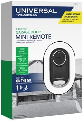 Chamberlain MC100-P2 Universal Mini Garage Door Remote, Plain