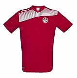 De uhlsport FCK Liga 2.0 – Camiseta de algodón para 16/17 T, Hombre, FCK Liga 2.0 Baumwoll T-Shirt 16/17, Rojo y Blanco, 140