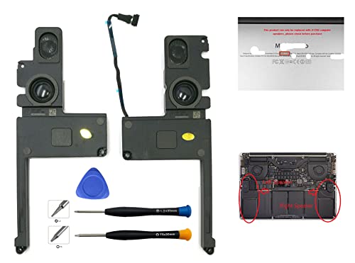 Ittecc Replacement Internal Speaker Left+Right Set Fit For Macbook Pro 15" Unibody Retina A1398 Series (Mid 2012, Early 2013) 2014 2015 #TOP1