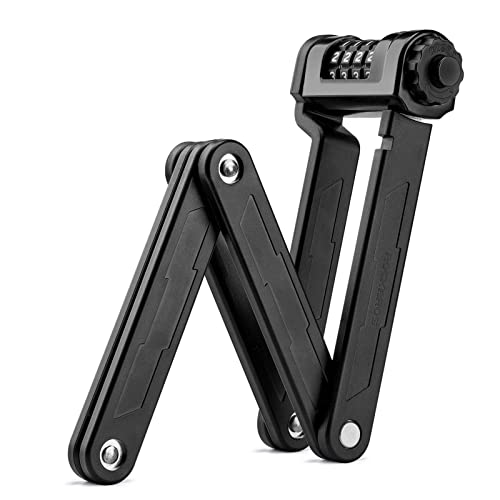 ROCKBROS - ROCKBROS Folding Bike Lock - Compact Heavy Duty Anti Theft Bicycle Lock with Mounting Bracket 4-Digit - -13%