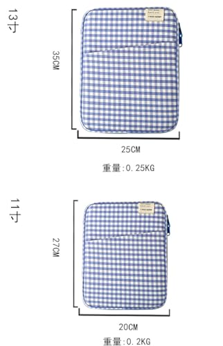 Funda para portátil a cuadros Harajuku 13-14 pulg rojo miniatura 7