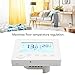 Floor Heating Thermostat, 7 Day Programmble Touchscreen Smart Thermostat with LCD Backlight Display Digital Electric Heating Temperature Controller for Home Floor Heating Systems