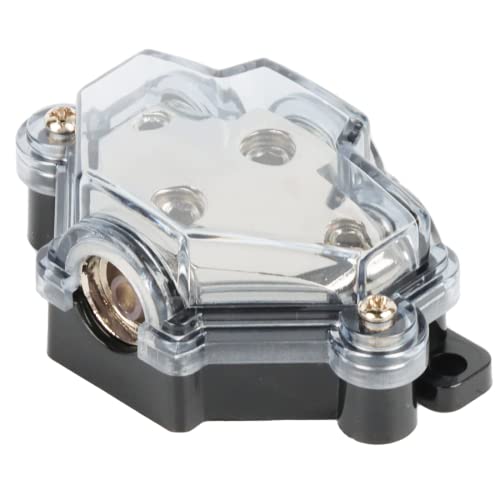 Koauto 3 Way Power Distribution Block For Car Audio Stereo Amp Power/Ground Cable Splitter, 1X4 Gauge Input 3X8 Gauge Output #TOP3