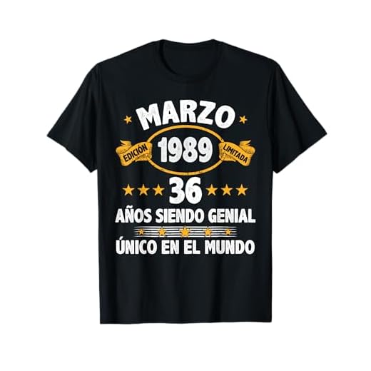Marzo 1989 36 Años Hombre Cumpleaños Regalo Marzo 1989 Camiseta