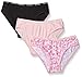 Calvin Klein Big Girls' 3 Pack Assorted Bikinis, Pink, X-Large 16/18