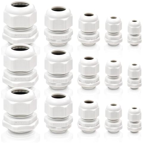 48 Pcs Adjustable Waterproof Cable Glands Set Cover