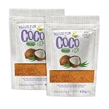 Azúcar De Flor de Coco Organico | Azúcar Bio, Sin Gluten. 100% Natural Y Con Bajo Índice Glucémico. Sin Gluten. Azucar Ecológico, Apto Vegano. (1900g (Pack de 2))
