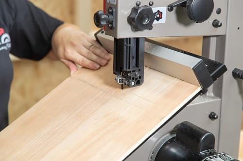 LUMBER JACK 8" PRO Series Bench Top Bandsaw, Precision Cutting, 85mm Height, 200mm Throat, 45° Bevel, Steel Table, Dust Extraction Port, Quick-Adjust Rip Fence & Mitre Gauge for Woodworking 9 LUMBER JACK 8" PRO Series Bench Top Bandsaw, Precision Cutting, 85mm Height, 200mm Throat, 45° Bevel, Steel Table, Dust Extraction Port, Quick-Adjust Rip Fence & Mitre Gauge for Woodworking - Image 9