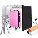 3 fondos de color: viene con 3 fondos de color extraíbles (blanco/negro/naranja) para crear varios efectos de fotografía que necesitas, perfecto para fotografiar objetos pequeños, como joyas, cosméticos, obras de arte, cristalería, etc.