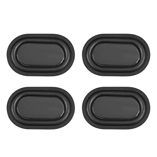 uxcell 51×32mm Speaker Passive Radiator Vibration Plate, Subwoofer Vibration Membrane, DIY Bass, Low Frequency 4pcs
