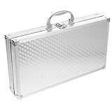 Boîtier en métal - fabriqué à partir d'alliage d'aluminium, d'abs et de matériau, cette mallette à outils est robuste et vous pouvez l'utiliser à nouveau, mallette de transport en aluminium