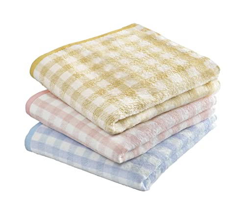 Kosugizen ミニバスタオル パステルクロス 3色各1枚入 50×100㎝ 小さなサイズのバスタオル まとめてお得 3枚セット SV-428-3