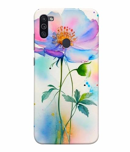 Image of Printed Hard Back Case Cover & Compatible for Samsung Galaxy M11 / Samsung Galaxy A11 | Rose Painting Art (Multicolor) - D1204
