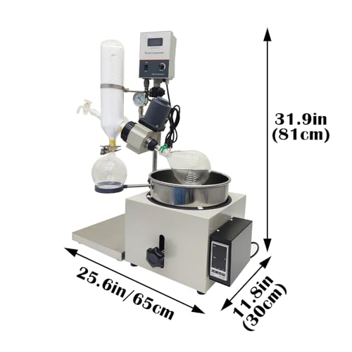 Intbuying T170036-999 2L Rotary Evaporator With 15L Circulating Water Vacuum Pump For Lab Instruments thumb #1