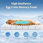 Cooling Dog Bed for Large Dogs, Orthopedic Dog Bed with Cooling Gel Mat, Removable Washable Cover, Waterproof Lining, Non-Slip Bottom, Summer Pet Bed for Sleeping, Size:40"*32"*8" - Image 3