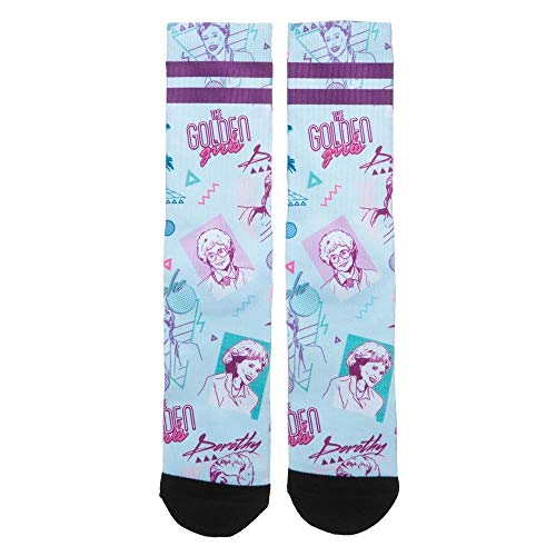 The Golden Girls Character 80s Neon Sublimated Crew Socks