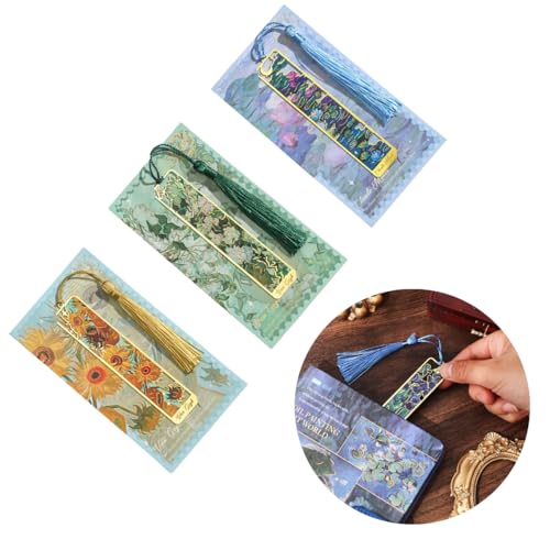 Genérico Marcador de Página Metal Livros Com Tassel Resistente Luxo (Laranja)