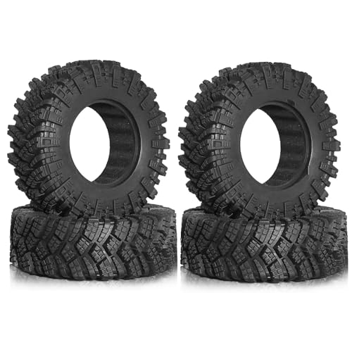 1/12-1/10 アルミ 深リムホイール＆タイヤx4 クローラーラジコン 1/12