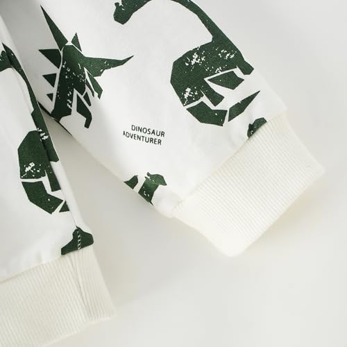 Codkkre Sweats à Capuche Garçon Veste Dinosaure Enfant Garcon Pull Garcon en Coton Sweatshirt Zippé pour Enfants, Style 8, 7 Ans – vue 6