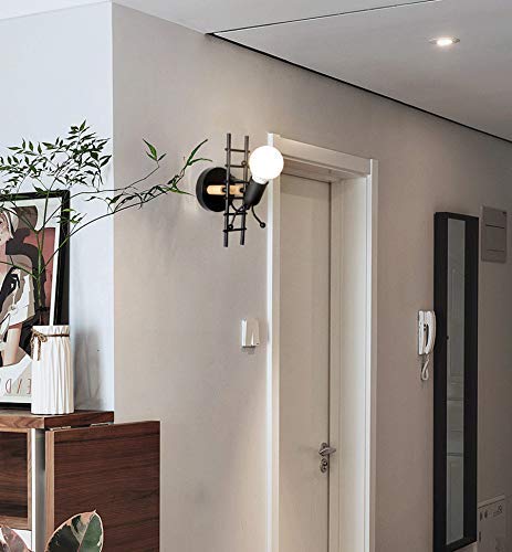 Lámpara de pared con muñeco escalador E27 para iluminación decorativa de pasillo 2