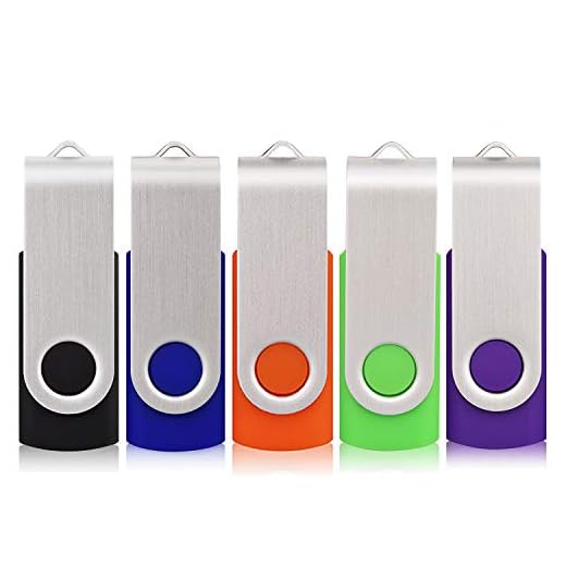 5 Pack 32GB Flash Drive, USB 2.0 Swivel Thumb Drives Bulk Memory Stick Jump Drive Pen Drive Zip Drive for Data Storage,Black/Blue/Orange/Green/Purple (32G, 5Pcs Mixed Color)